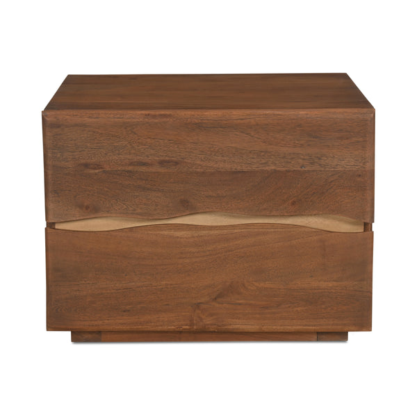Moe's Watson Nightstand with Live-Edge Acacia