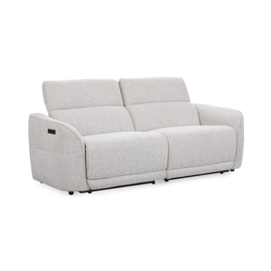Ostend Upholstered Power Recliner Sofa with Headrest - Gray