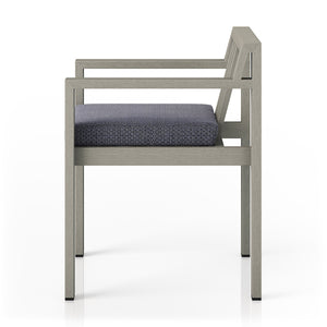 Monterey Outdoor Dining Armchair In Grey