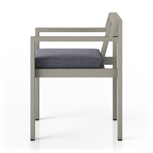 Monterey Outdoor Dining Armchair In Grey