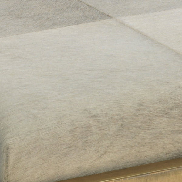 Shelby Hide Stool, White