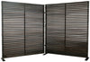 Damani Screen Black with Hardwood and Aluminum Frame