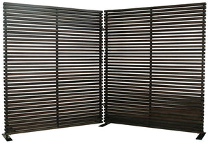 Damani Screen Black with Hardwood and Aluminum Frame