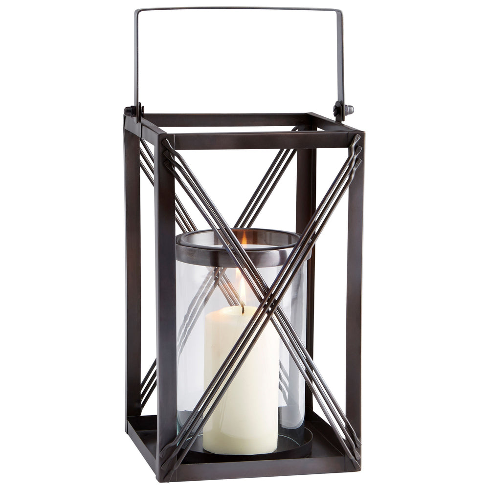 Large Ashbrook Candleholder In Dark Copper