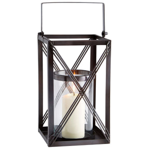 Large Ashbrook Candleholder In Dark Copper