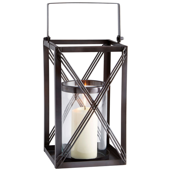 Large Ashbrook Candleholder In Dark Copper