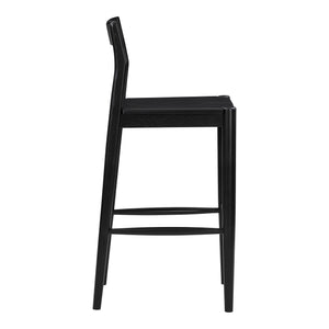 Moe's Owing Blackened Oak Barstool