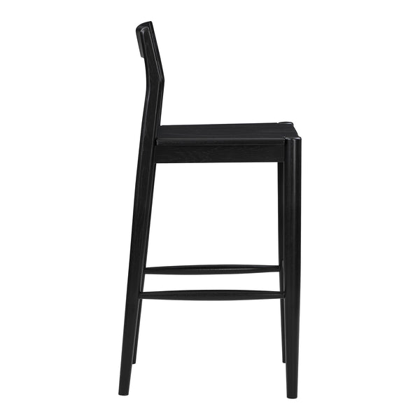 Moe's Owing Blackened Oak Barstool