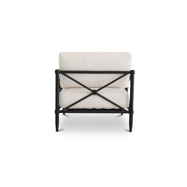 Moe's Willow Outdoor Accent Chair in Cream