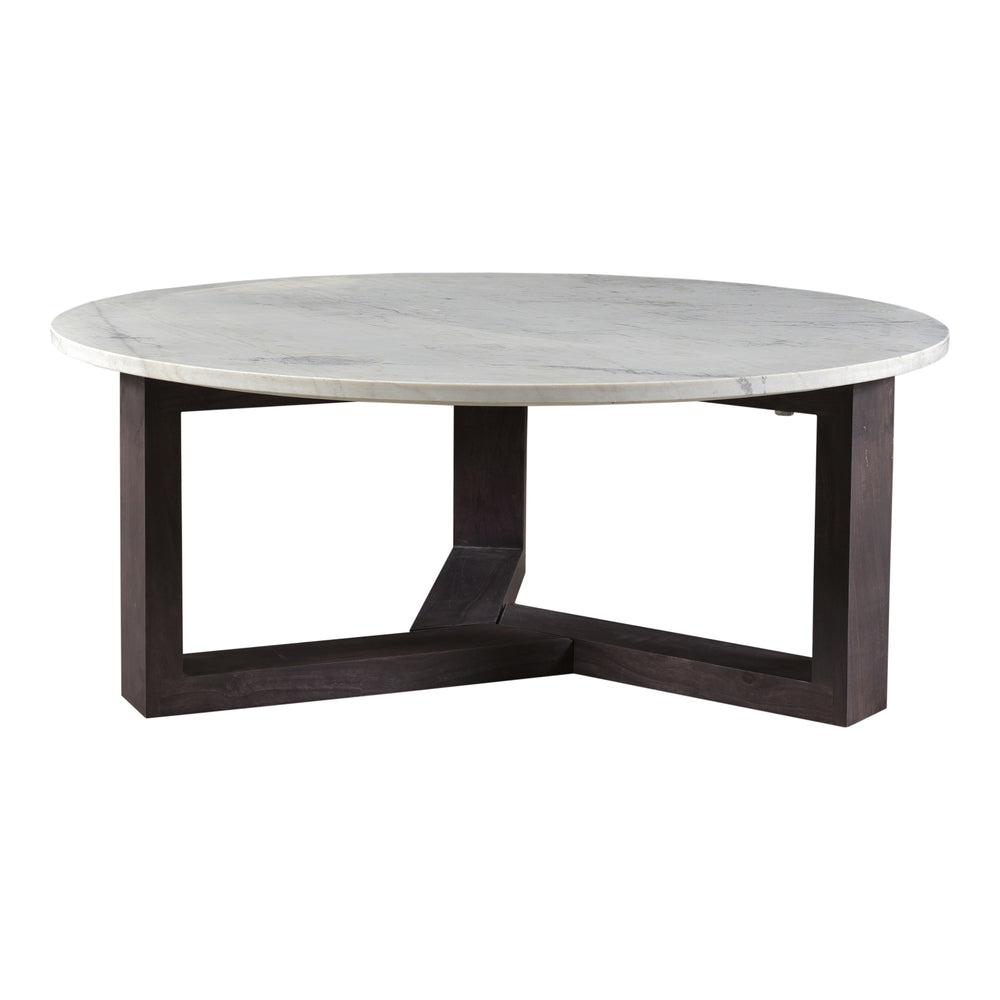 Moe's Jinxx Coffee Table in Charcoal Grey Marble