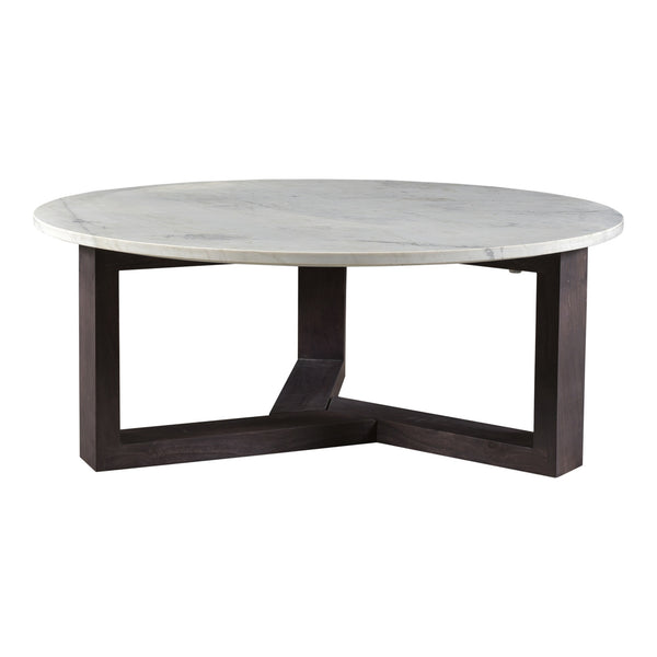 Moe's Jinxx Coffee Table in Charcoal Grey Marble