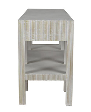 Conrad Mahogany and Veneer Console in White Wash Finish