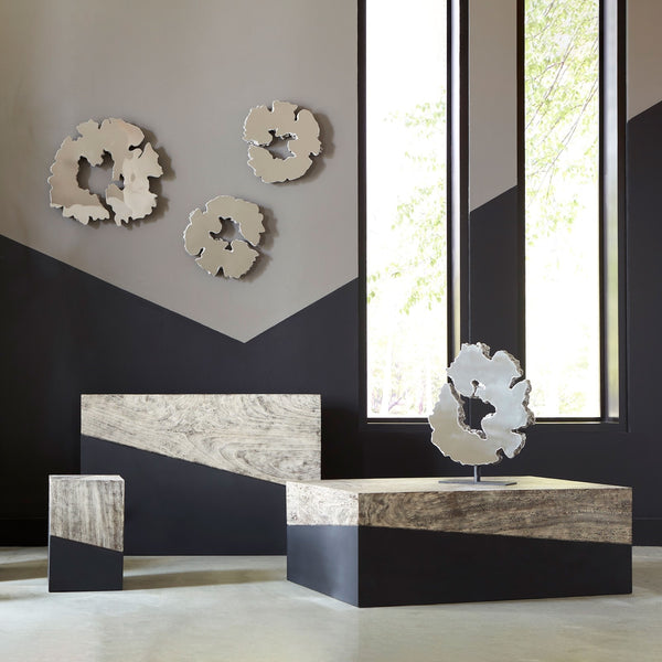 Geometry Coffee Table, Gray Stone