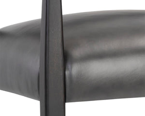 KEAGAN COUNTER STOOL - BRENTWOOD CHARCOAL LEATHER