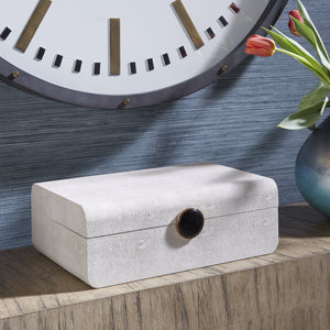 Lalique White Shagreen Box