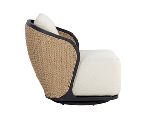 BORA SWIVEL ARMCHAIR - LOUIS CREAM