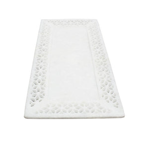 Jali Carved Marble Tray