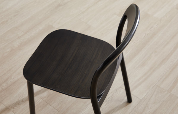 Hanna Chair Bamboo seat, Caviar