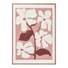 Blush Framed Painting with Textured Floral Art