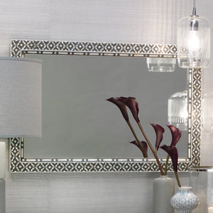 Evelyn Mother of Pearl Rectangle Wall Mirror