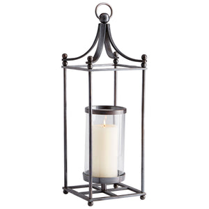 Large Foxboro Candleholder In Dark Copper