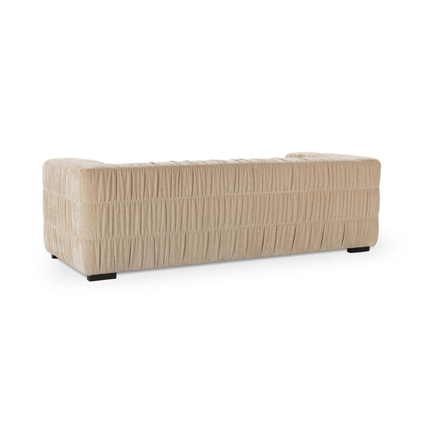 Afeela Upholstered Sofa in French Vanilla - Bold Structure, Soft Comfort