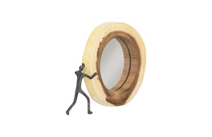 Atlas Crosscut Mirror, Smallall, Left Side Full Body