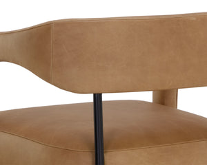 MAVIA BARSTOOL - LUDLOW SESAME LEATHER