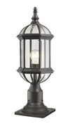 Annex 1 Light Outdoor Pier Mount in Rust Finish
