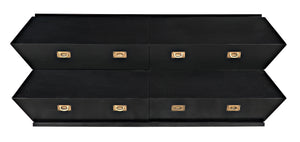 Vico Mahogany Dresser in Hand-Rubbed Black