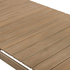 ROSEN OUTDOOR DINING TABLE 81" IN EUCALYPTUS