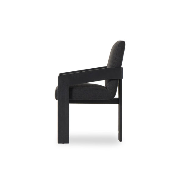 Roxy Dining Armchair In Gibson Black