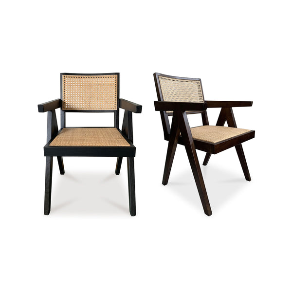 Takashi Chair Set of Two in Dark Brown