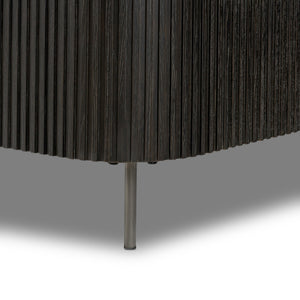 Fletcher King Bed - Distressed Black Oak