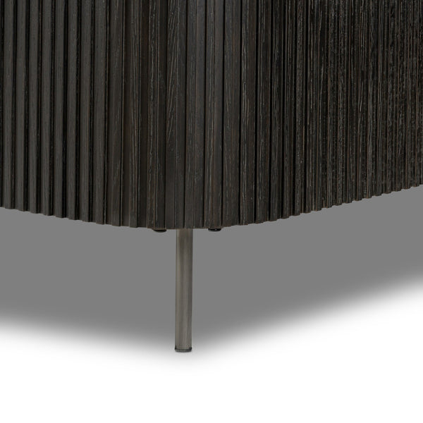 Fletcher King Bed - Distressed Black Oak