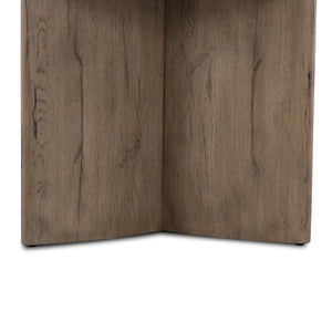 Toli End Table In Italian White Marble