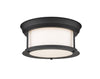 Sonna 2 Light Flush Mount in Matte Black Finish