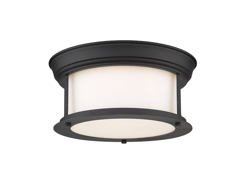 Sonna 2 Light Flush Mount in Matte Black Finish