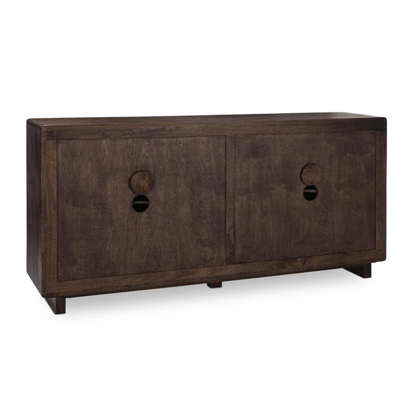 Albero Solid Wood 4-Drawer Buffet in Kona Brown