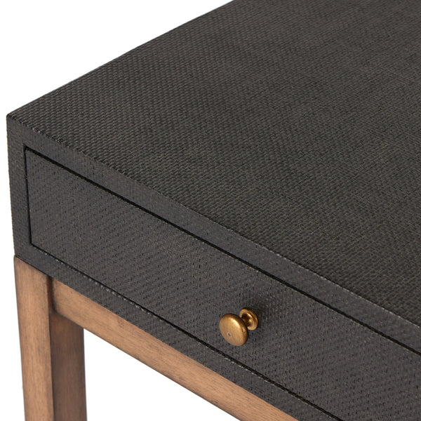 Fiona Desk In Black Raffia