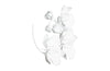 Orchid Sprig Wall Art, Smallall, Metal, White