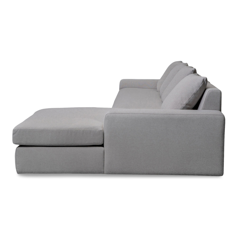 Thomas Right Sectional Grey with Feather Blend