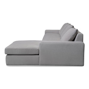 Thomas Right Sectional Grey with Feather Blend