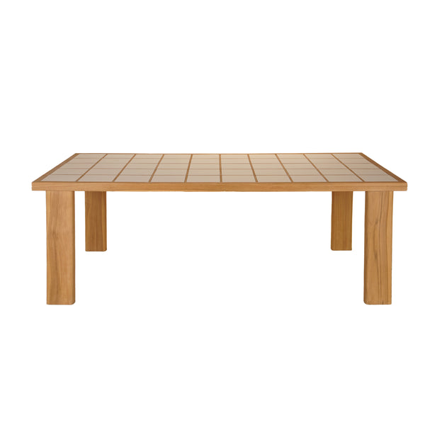 Marina Outdoor Dining Table in Natural Finish