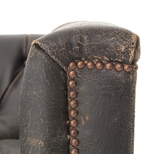 MAXX 95" SOFA IN DESTROYED BLACK