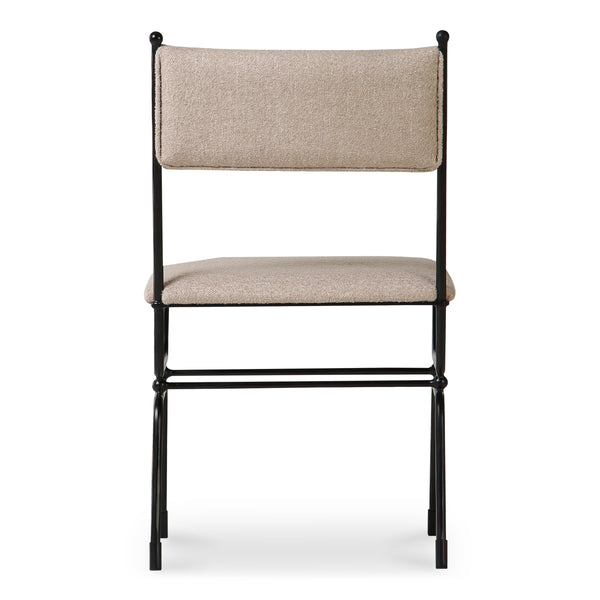 Moe's Posta Dining Chair with Soft Fabric Upholstery