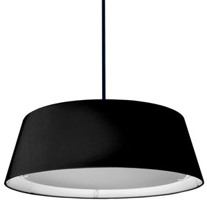 22W LED Tappered Drum Shd, Black