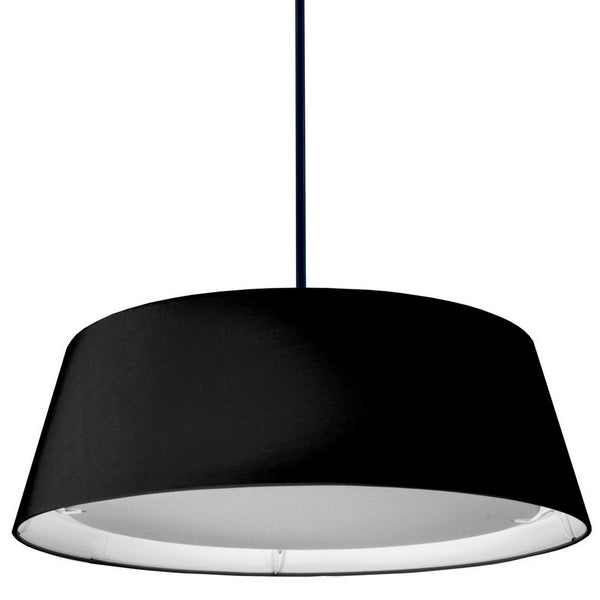 22W LED Tappered Drum Shd, Black