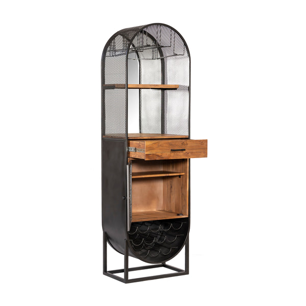 Roswell 23" Width Iron and Mango Wood Bar Counter