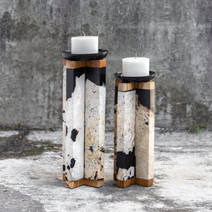 Illini Candleholders